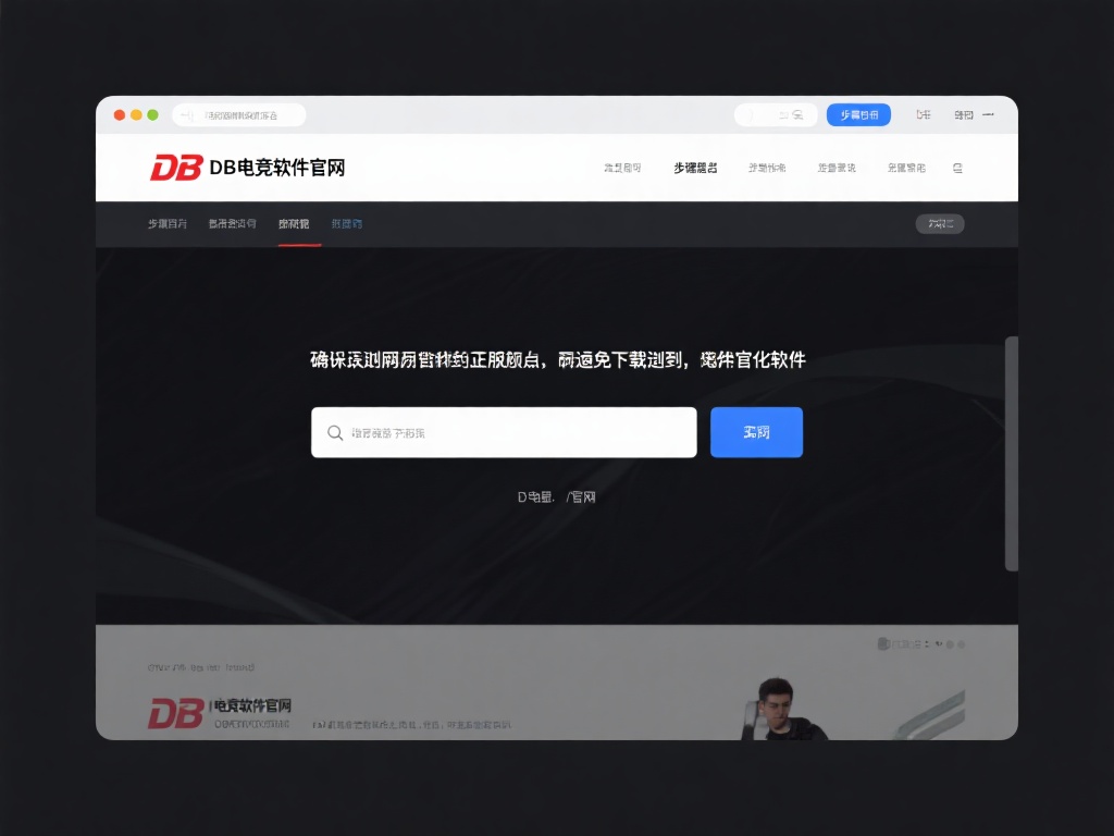 步骤一：访问官方网站
打开浏览器并搜索“DB电竞